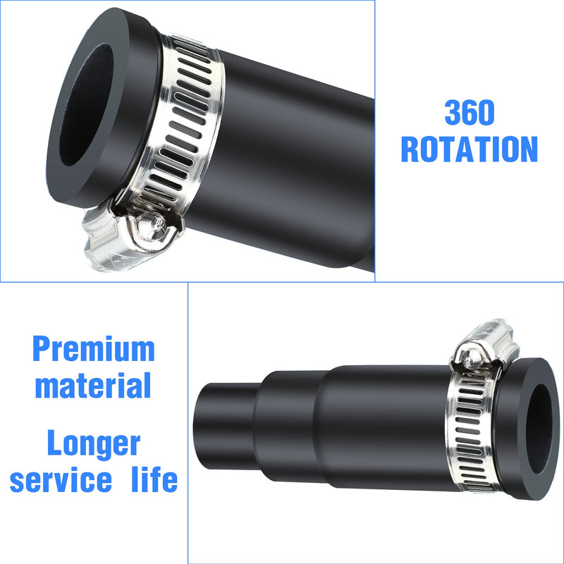 Dreyoo Dishwasher Drain Hose Adapter Compatible with Insinkerator Garbage Disposals, Dishwasher Hose Connector Include 1 Inlet Connector, 1 Clamp and 3 Spring Clamps (1 Set) - NewNest Australia
