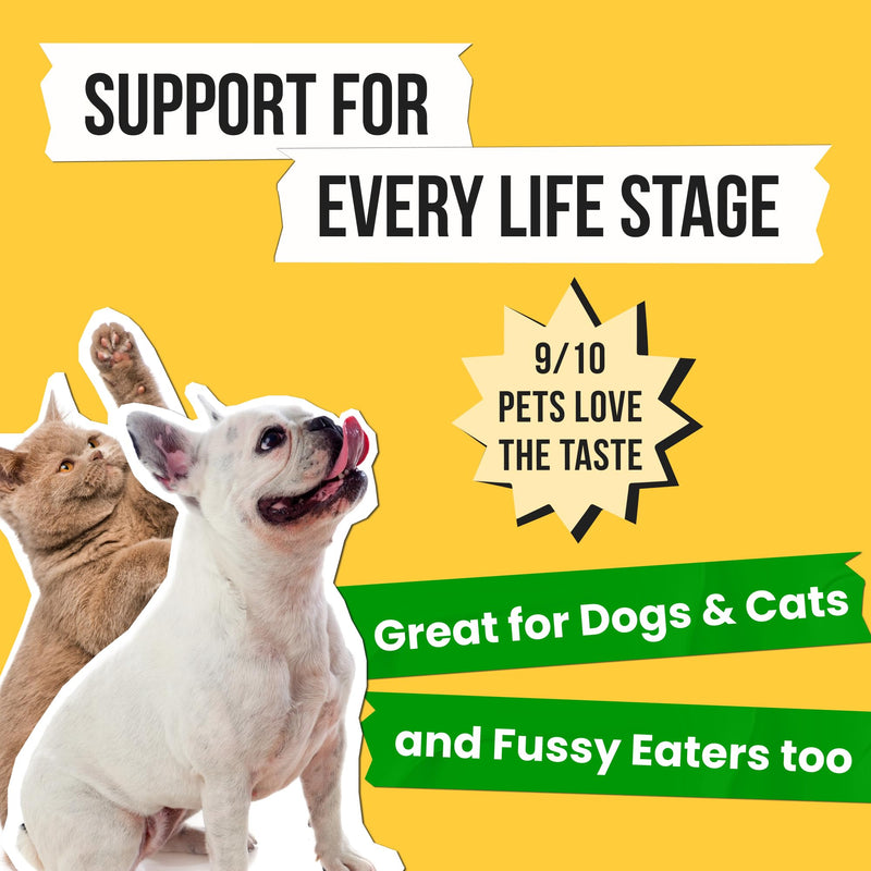 Omega 3 Fish Oil for Dogs - Made with Wild Alaskan Salmon Oil for Dogs; Liquid Fish Oil Supplement for Pets with Omega 3 EPA+DHA Fatty Acids; Real Ingredients, Real Taste — Trusted by Vets! 16 fl oz - PawsPlanet Australia