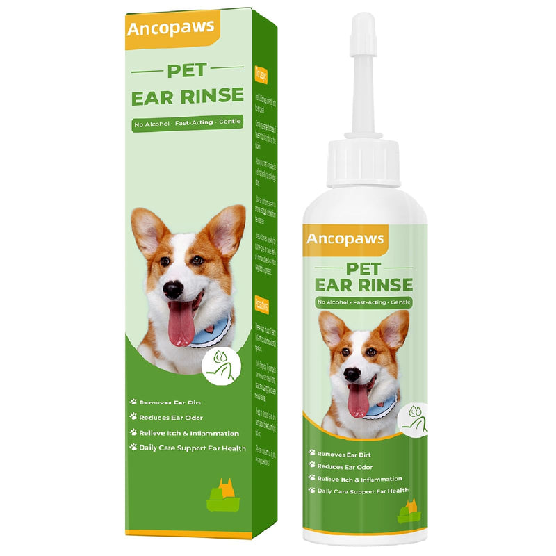Ear Infection Treatment for Dogs and Cats, Yeast Ear Infection Treatment Drops to Soothe Itchy, Daily Care Dog Ear Cleaning Solution for Gently Removes Debris, Wax, Odor - 4 Fl oz