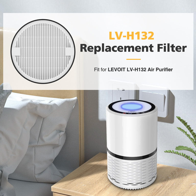 Cabiclean LV-H-132 Replacement Filter for LEVOIT LV-H-132 Air Puri-fier LV-H132 Filter - 2 PACK