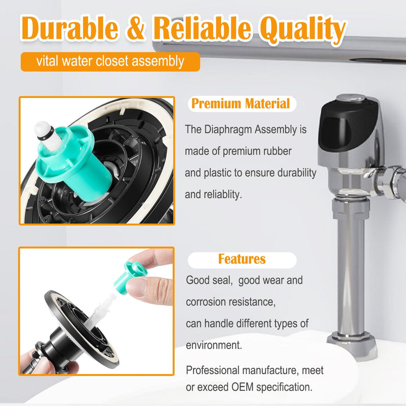 EBV-1020-A Dual Filter Urinal & Water Closet Electronic Diaphragm Assembly