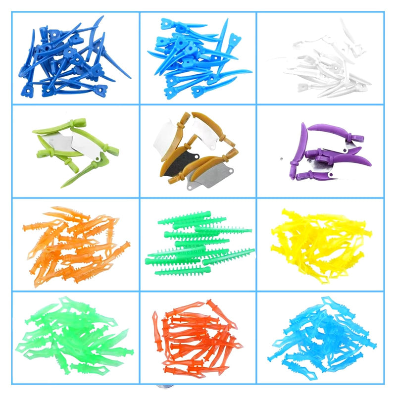 185pcs Dental Matrix Wedges Kit Interdental Wedge/Adaptive Teeth Gap Wedge/Tulwar/Diamond/Wedges Knife Wedge Guard for Tooth Restoration