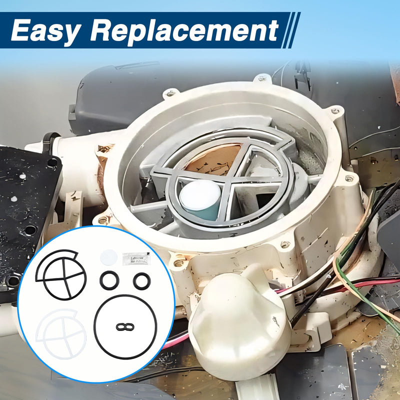 Water Softener Seal Kit Water Softener Rotor Disk Repair Kit Compatible with Whirlpool GE Sears Kenmore Morton North Star with 8 Bolts 1" Valve Replace# 7185487 WS35X10020
