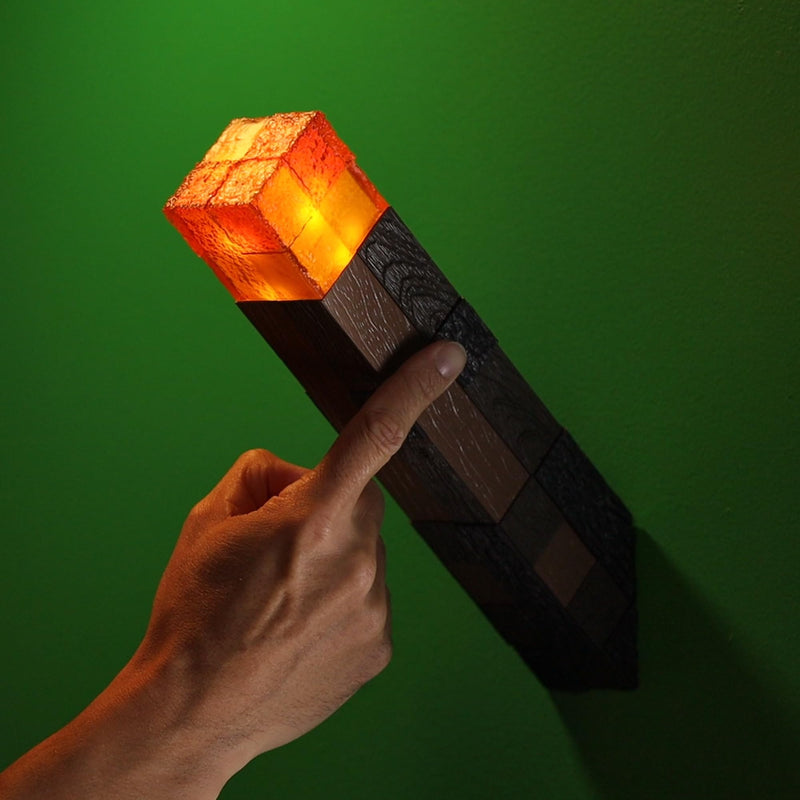 The Noble Collection Minecraft Torch Illuminating Collector Replica
