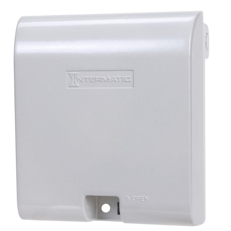 Intermatic WP1030MXD Extra-Duty Weatherproof Outdoor Outlet Cover - 3-1/8" Deep Dual Gang - Die Cast Construction for in-Use Protection