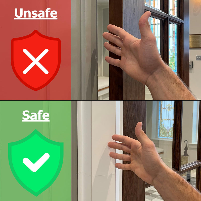 Cardinal Gates PinchNot 180 Degree Door Pinch Guard for Kids Safety-Door Hinge Protector for Babies-CSP30-Door Finger Pinch Shield for Front and Rear Side of Doors-Child Proof Jamb-Made in USA