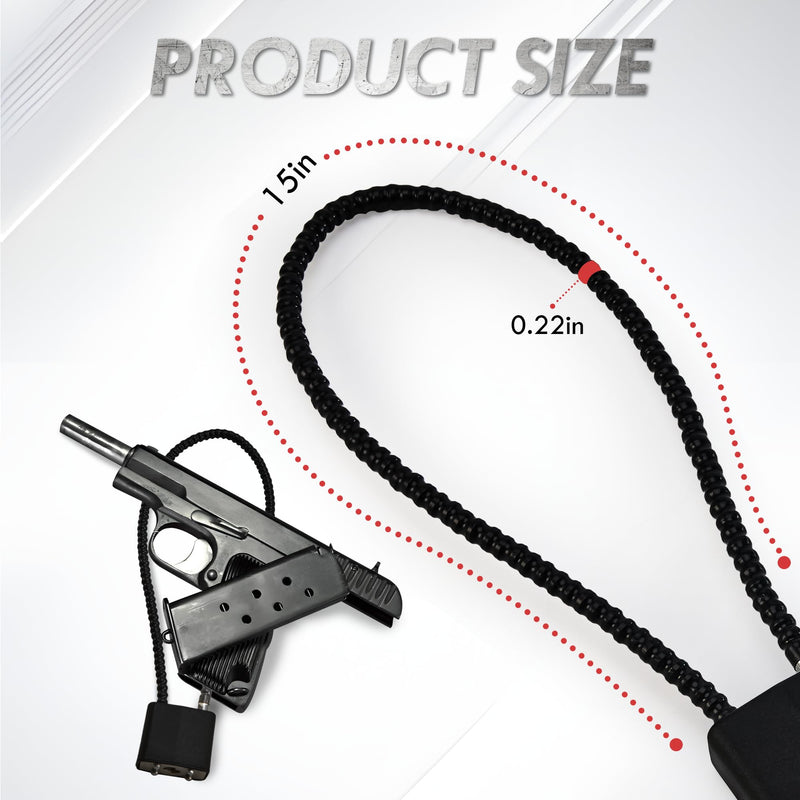 TaShow Heavy Duty Steel Cable with Covered Body and Universal Fit Black 6