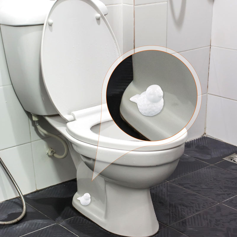 2pcs Ceramic Toilet Bolt Covers, Ceramic Cute Bird Covers Toilet Bolts Toilet Bolt Caps Easy installation Set for Bathroom Decor