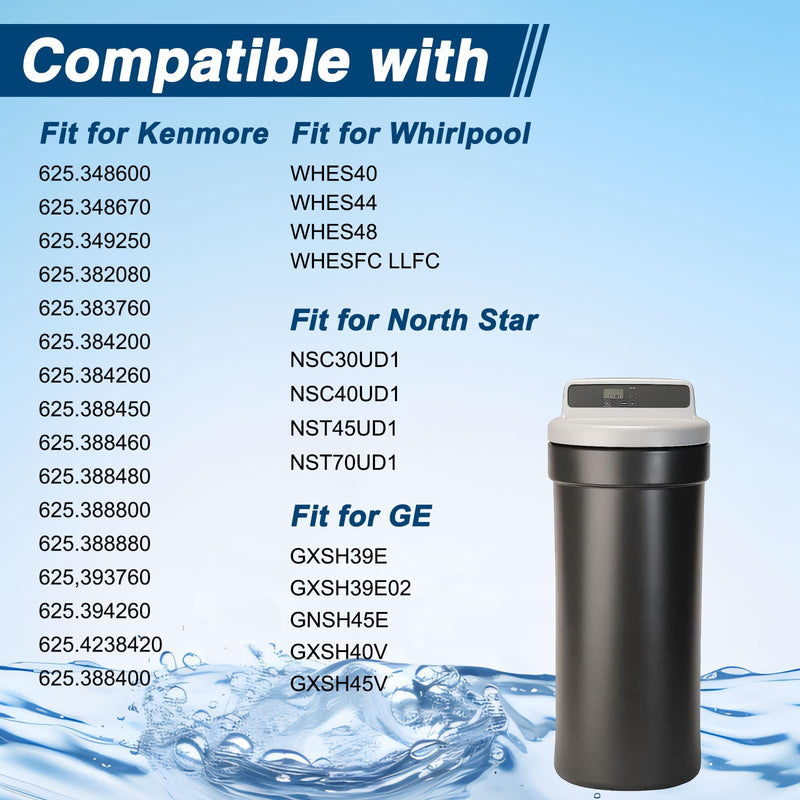 Water Softener Seal Kit Water Softener Rotor Disk Repair Kit Compatible with Whirlpool GE Sears Kenmore Morton North Star with 8 Bolts 1" Valve Replace# 7185487 WS35X10020