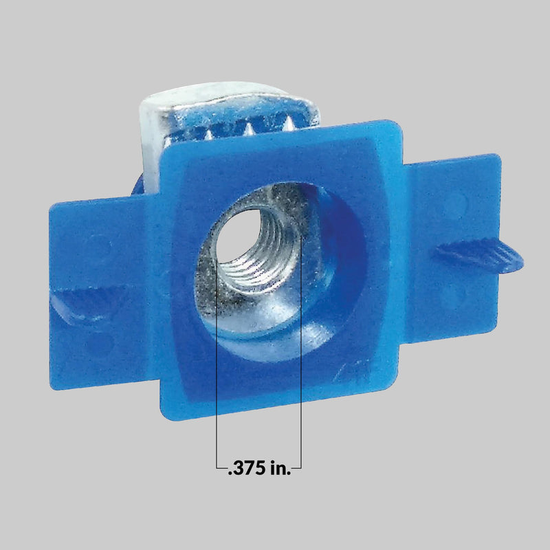 CN38-5PK Nylon Strut Cone Nut .375-inch 5-Pack, Electro-Galvanized Strut Channel Cone Nut for Use with A, C, E, and H-Series Channels 3/8-inch