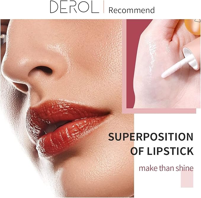 Derool Lip Plumper 0.2 fl oz (5.5 ml), Genuine Product, Fluffy Lips, Moisturizing, Transparent, Lip Gloss, Popular, Lip Care, Lip Serum, CSC - NewNest Australia