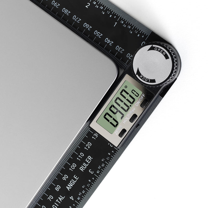 Digital Angle Finder Protractor, 7inch 200mm Angle Gauge Professional Measuring Tool, Third Generation Adjustable Angle Ruler, Quick Display for Carpentry Construction and Home Improvement - NewNest Australia