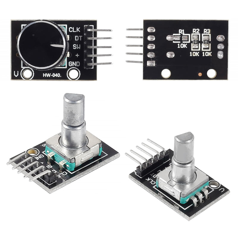 4pcs KY-040 Rotary Encoder Module 360 Degree Switch Encoders with Knobs Cap Brick Sensor Modules