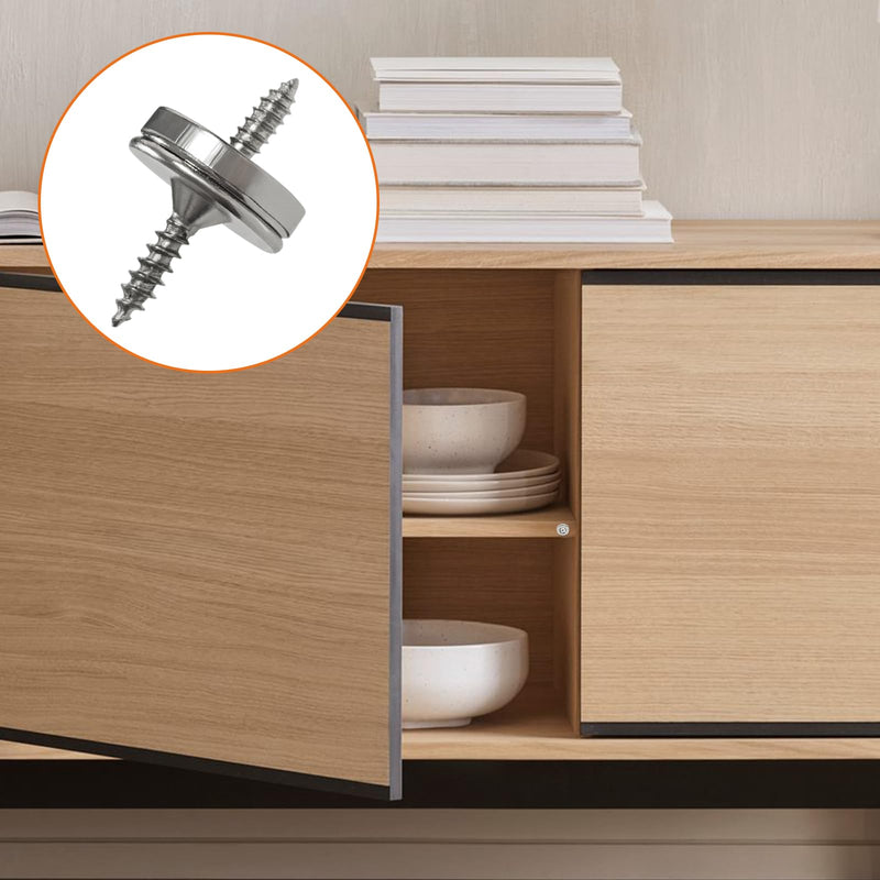 Set of 4 Magnetic Cabinet & Door Latch Catch Closures Cabinet Hardware Fittings