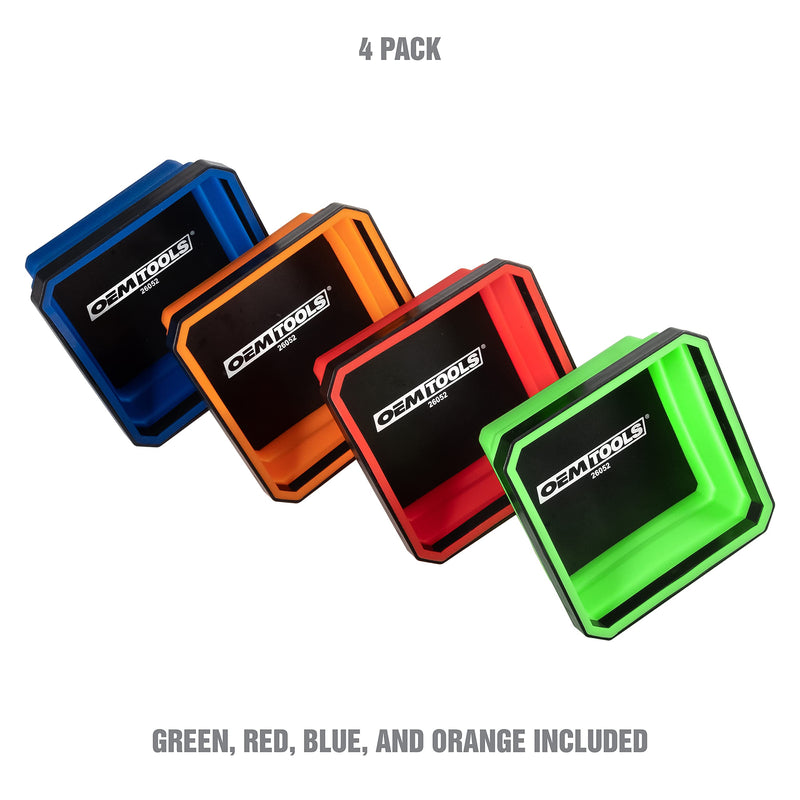 OEMTOOLS 26052 Magnetic Tray, Collapsible Magnetic Screw Holder, 4-Pack, Automotive Tool Storage