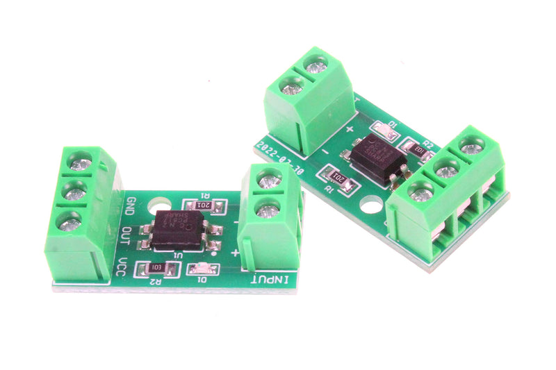 NOYITO 1-Channel PC817 Optocoupler Isolation Module Optoelectronic Isolator Signal Isolation and Anti-Interference 3-5V 12V 24V (Pack of 2) (3-5V)