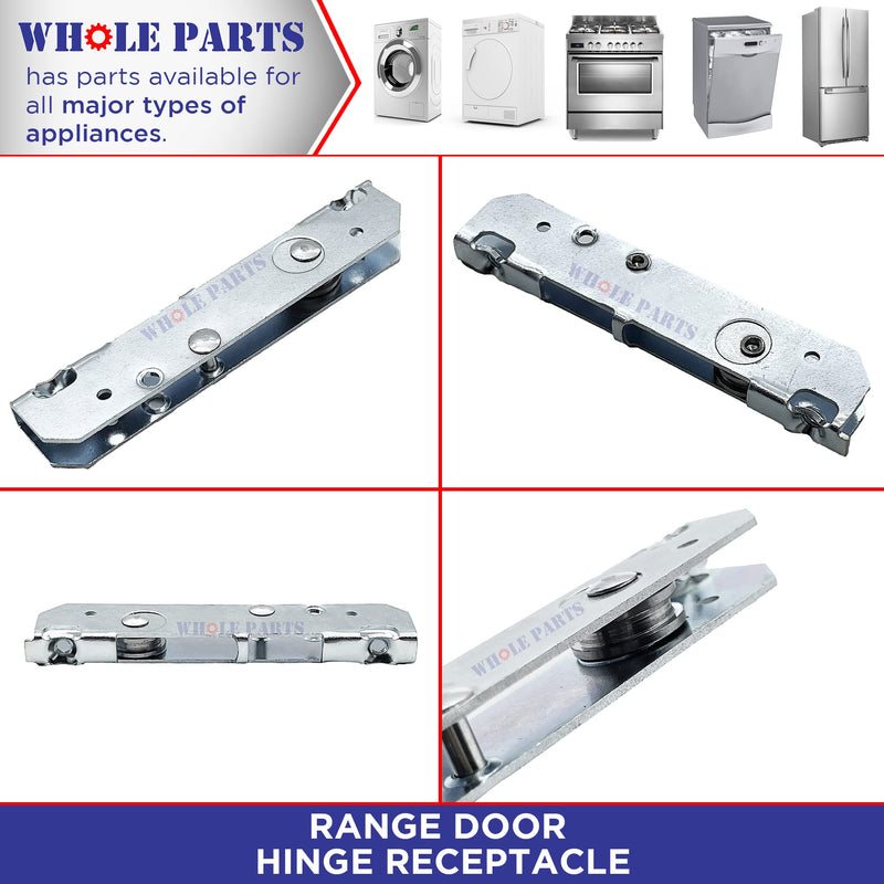 Whole Parts Range Door Hinge Receptacle Part # 318328010 - Replacement & Compatible with Some Frigidaire, Tappan, Kenmore and Sears Ranges