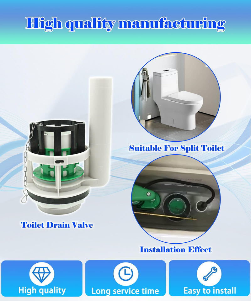 3" Adjustable Toilet Flush Valve Replacement Kit Fits For 2-Piece Toilet (Tank Seperates From Bowl) Compatible With Toto Thu Series Tower Replacement Parts