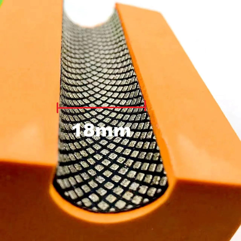 Concave Electroplated Diamond Sanding Block, 60/100/200/400 Grit Curved Polishing Pad for Grinding Trimming Granite Marble Glass Stone Tile Wood (4 Pieces)