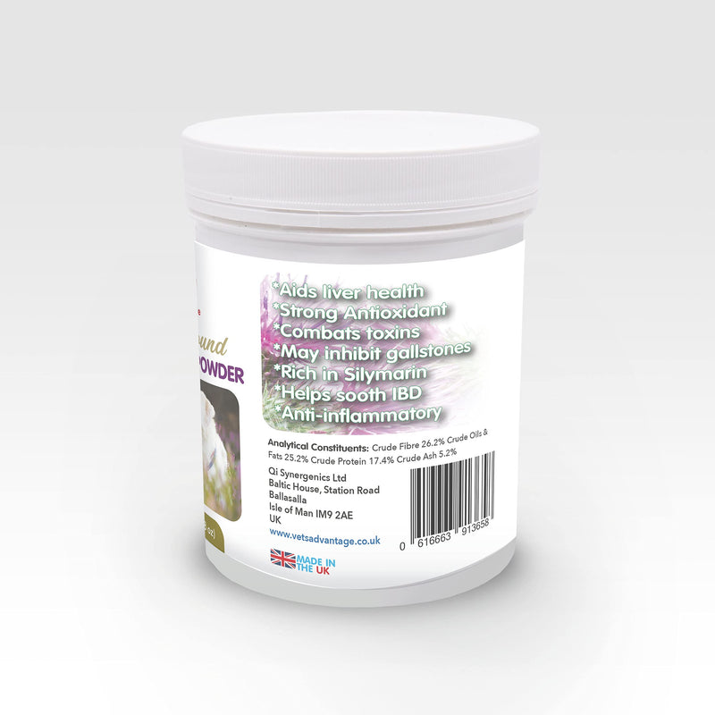 Vet's Advantage 100% Pure Stone-ground Milk Thistle Powder for Dogs - for Optimal Liver Health & Detoxification - PawsPlanet Australia