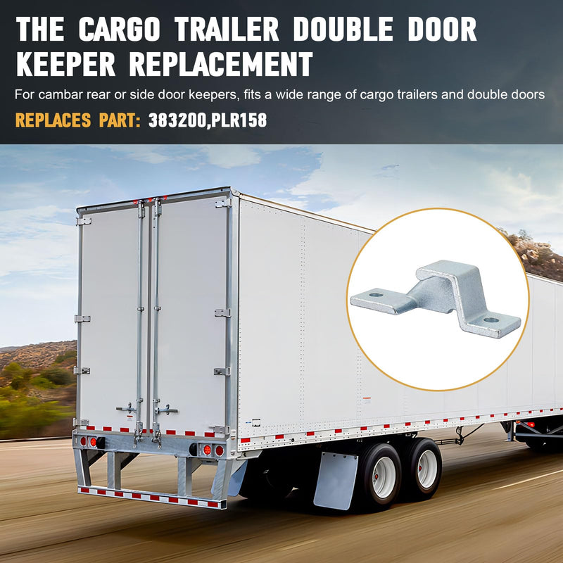 Dump Trailer Door Latch Keeper, Top Left Cam Bar Lock Bottom Right Replacement for Cargo Cam bar Rear/Side Door Latch, 383200, PLR158, 1Pack