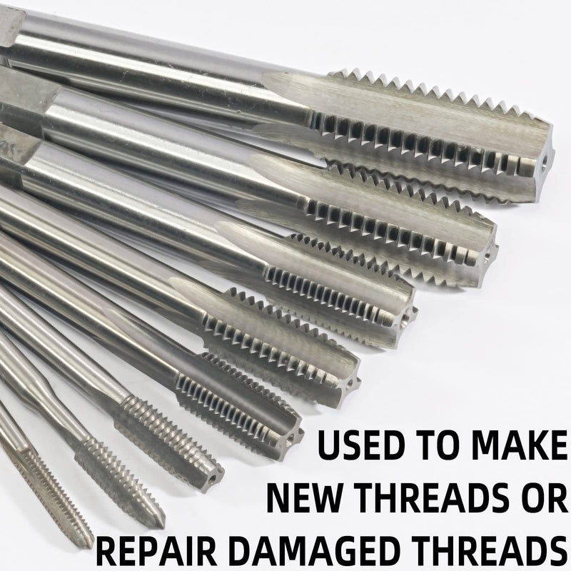 3/8"-20 UN HSS Tap And Die Set, 3/8 x 20 UN Machine Thread Tap And UN Round Thread Die Right Hand 3/8''-20 UN