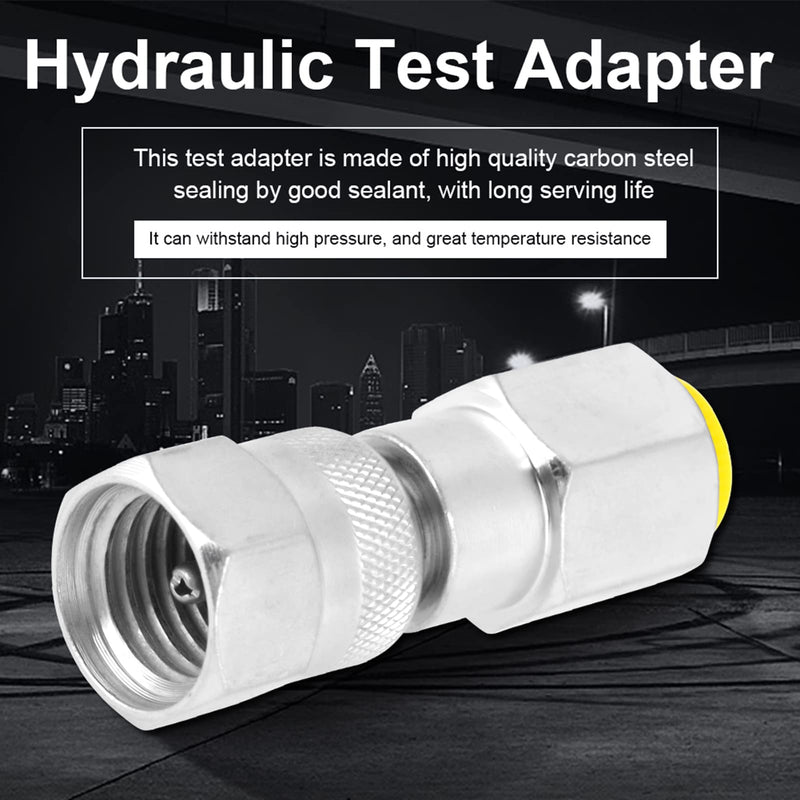 Hydraulic Test Fittings Hydraulic Adapter Test Port,G1/4 to M16*2 Thread Pressure Test Point Testing Coupling Adapter for Hydraulic System
