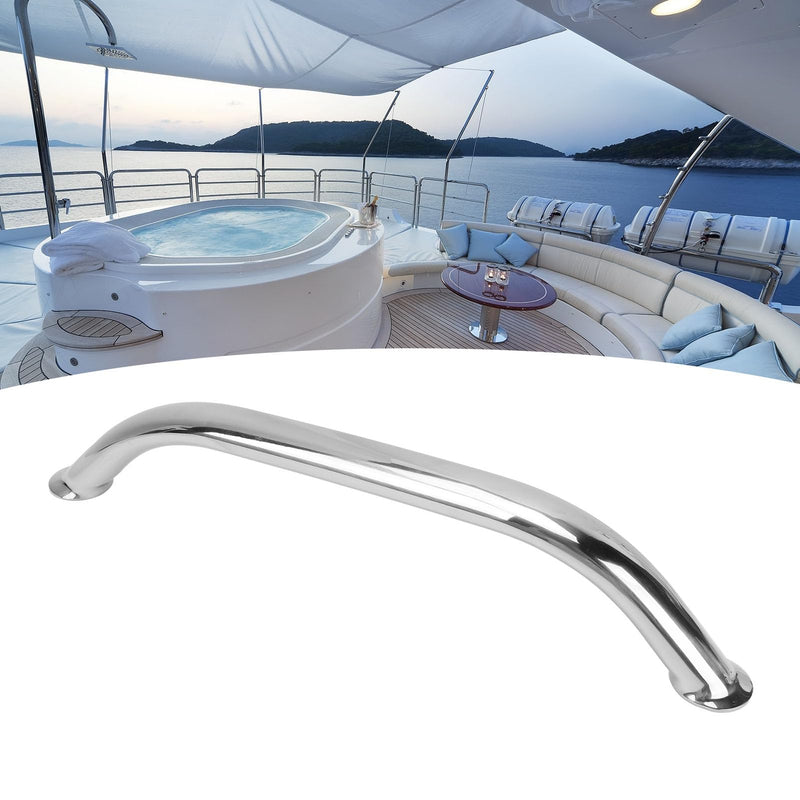 Boat Grab Handle, 9/12/16/18 Inch 304 Stainless Steel Boat Handrail, Polished Boat Grab Bar, Heavy Duty Multipurpose Marine Rail for Marine Boat,Yacht, RV, Easy to Install 12 in