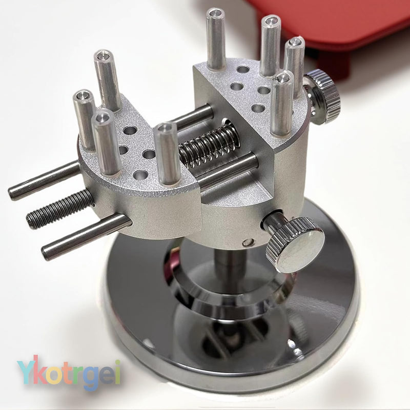 Mini Bench Vise 360° Swivel, CNC Aluminum Alloy Hobby Vise, with 10 Bench Pins,8 Rubber Pads, 2.56” Max Clamping Width for Jewelry Making, Woodworking, Metalworking, DIY & Watch Repair