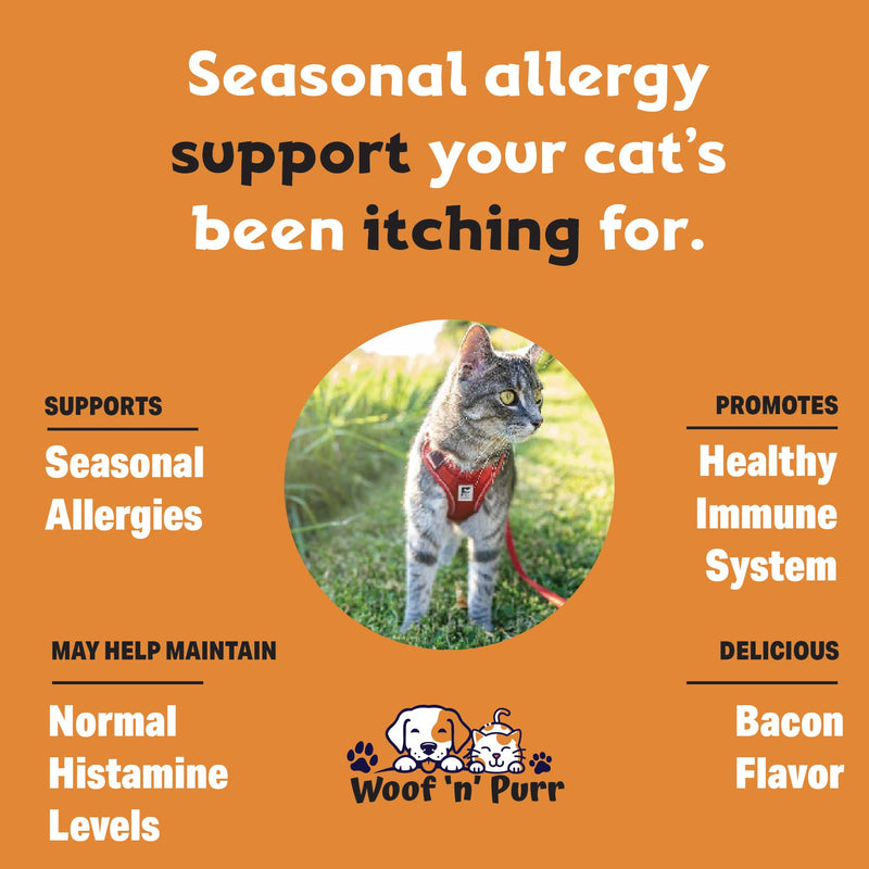 Natural Allergy Relief for Cats - Supports Allergy & Itch Relief for Cats - Cat Allergy - Cat Itch Relief - Cat Itchy Skin Relief - Cat Allergy Relief for Cats - Cat Supplements & Vitamins - 1 fl oz - PawsPlanet Australia
