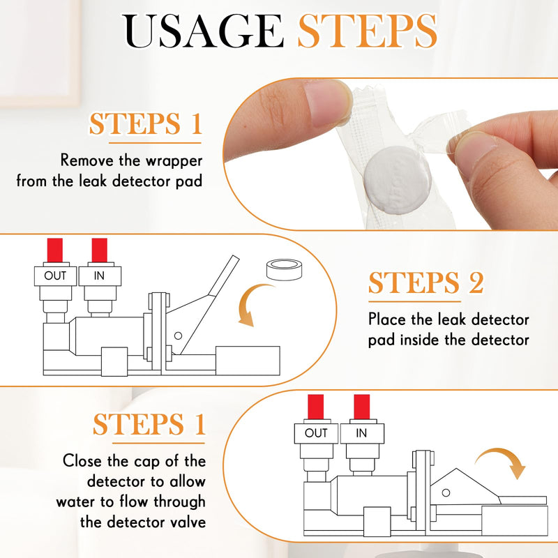 10 Pcs Replacement Pads for Automatic Leak Detectors in Under Sink Reverse Osmosis Water Filtration Systems 18 mm for Mechanical Leak Detectors