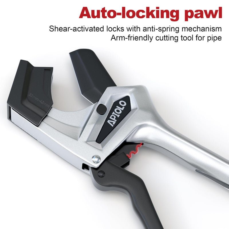 PVC Pipe Cutter - 2 Inch Heavy Duty, SK5 Manganese Steel Blade, Aluminum Body, One-Click Blade Replacement, 2 Free Spare Blades | High Value, Low Price 2 lnch