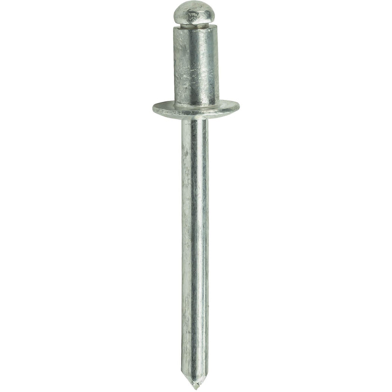 Pop Rivets - 1/8" x 1/8" (100pcs) Heavy Duty, Open-End, Aluminum, Dome-Head Blind Rivets, Corrosion-Resistant,High Tensile & Shear Strength, 4-2 Gap 0.063"-0.125" 1/8" x 1/8" (4-2) (100 Pack)