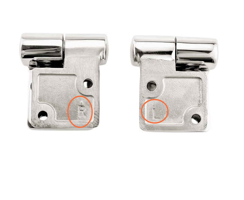 Pair of Take-Apart Hinge(Left and Right Each one)，Marine Grade Stainless Steel 316 Hinge Boat Deck Accessories W/Fasteners