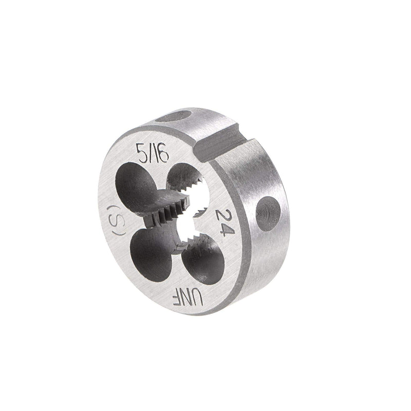 uxcell 5/16"-24 UNF Tap and Die Set, HSS Machine Thread Tap with Round Threading Die, Right Hand