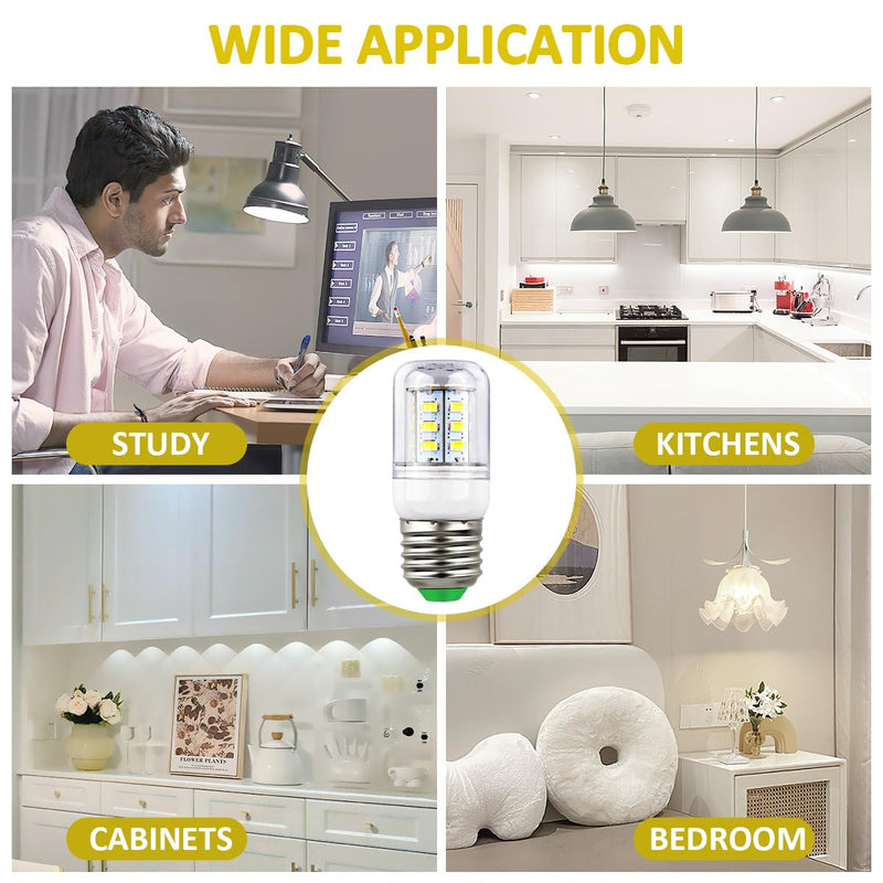 KEI D34L Refrigerator Bulb Replacement for Frigidaire Kenmore Electrolux 5304511738 LED Refrigerator Replace PS12364857 AP6278388 4584444 (110V-240V 3.5W White Light) - 2 Pack 2pcs