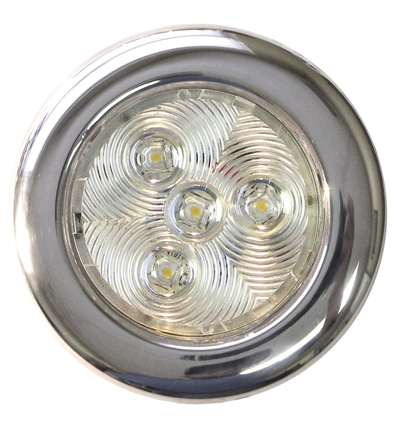 TH Marine LED-51897-DP Stainless LED Puck Light, 3' - Red