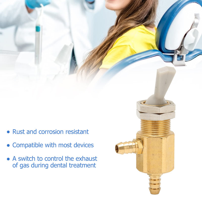 Dental Pulldown Switch, Professional Metal Dental Pulldown Switch Valve Toggle for Dental Chair Unit Water Bottle, Dental Unit Accessory(3MM) 3MM