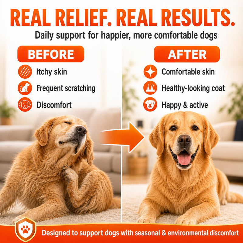 Dog Allergy Chews 200ct – Itchy Skin Relief for Dogs, Anti Itch & Immune Support,Licking Paws Treatment,Soft Chews with Colostrum,Probiotics & Vitamins,Skin and Coat Supplement for Dog Allergy Relief 1.9 g /200 Count (Pack of 1)