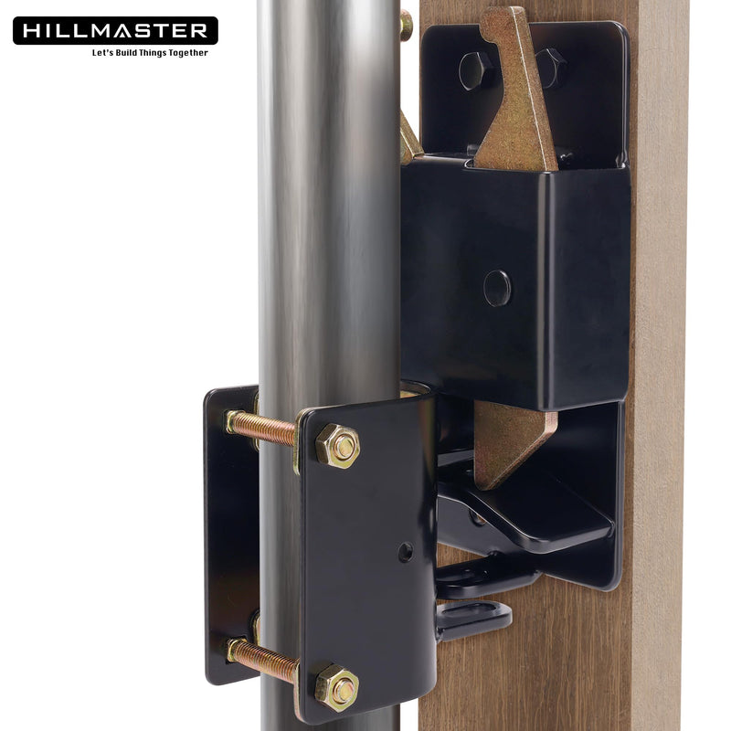 Heavy Duty 2 Way Farm Gate Latch, Two Way Fence Gate Latch for Metal Gates Livestock Cattle Gate Latches Gate Hardware for Horse Corrals, Ranches(Screws and Instructions Included) 1 Pack