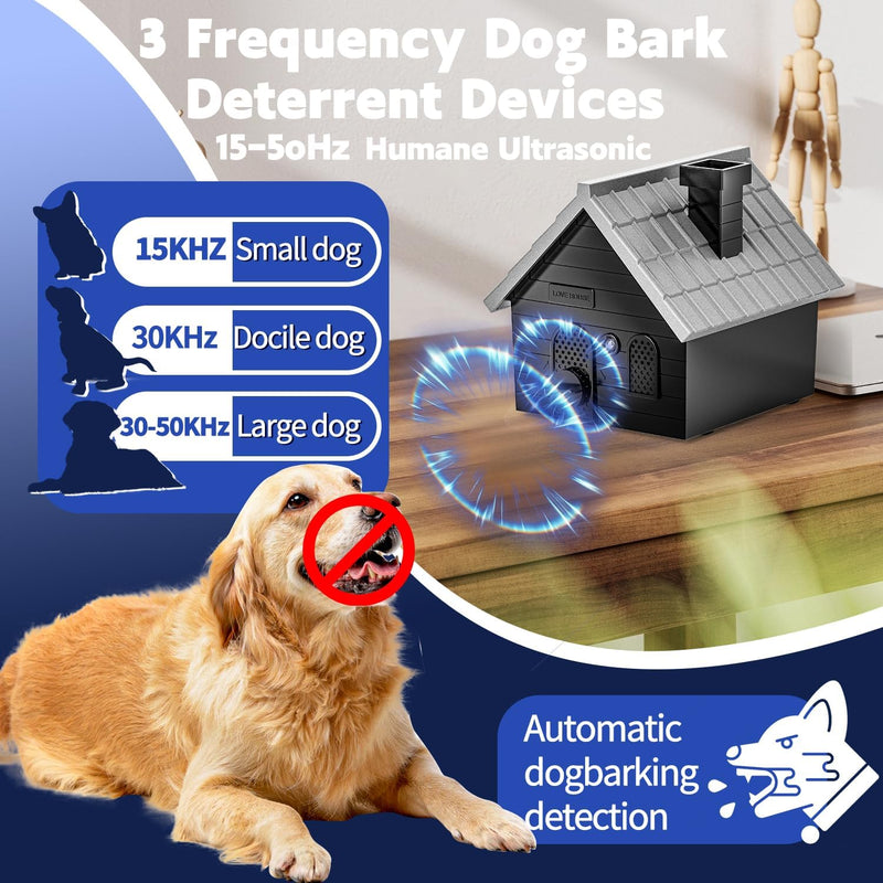 AODA Anti Barking Device for Dogs, Ultrasonic Dog Bark Deterrent Devices, Dog Barking Silencer up to 50 FT, Dog Barking Control Device, Bark Box Indoor Outdoor Use