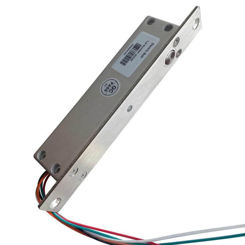 UHPPOTE NC Fail Safe DC12V Deadbolt Electric Drop Bolt Plug Narrow Door Lock Time Open Wire