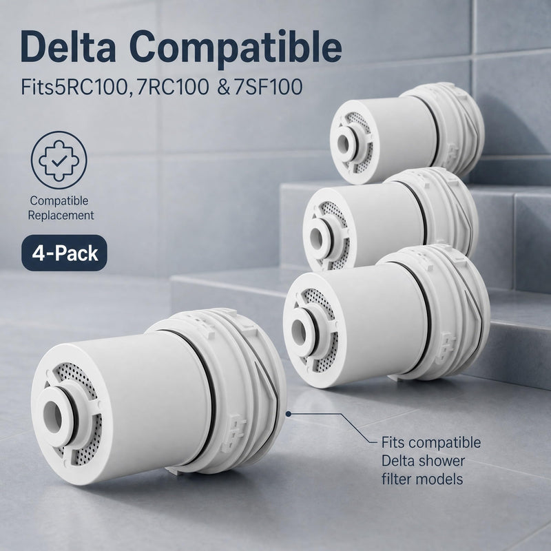 5RC100/7RC100/7SF100 Shower Filter Compatible with DELTA Shower Head