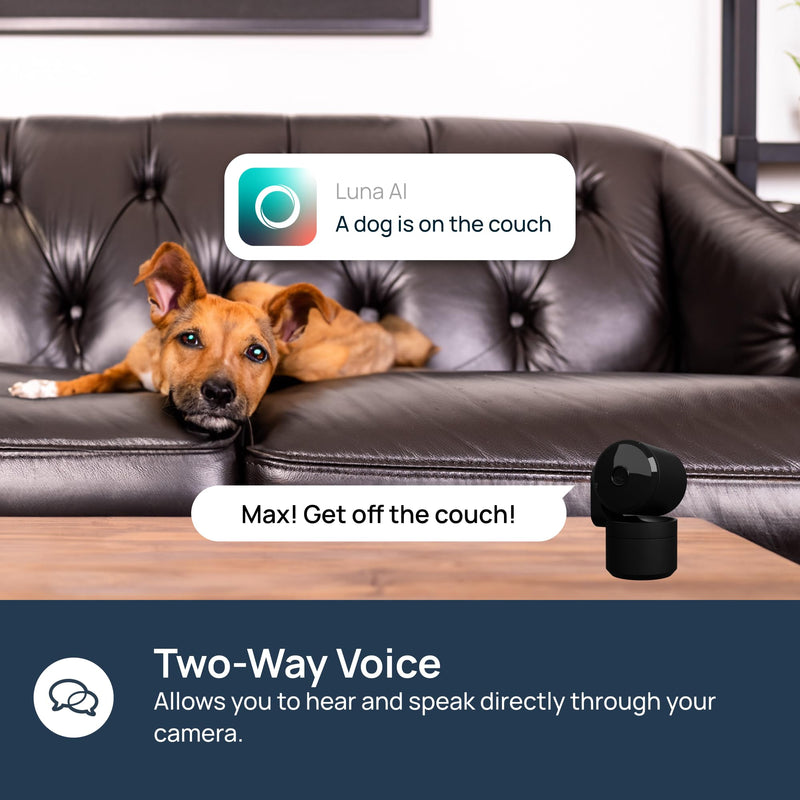 Indoor Pan/Tilt Home Security Camera, 360° Plug-in, Night Vision, 2.4GHz Wi-Fi, 2-Way Audio, Smart Gen AI Motion Detection, Pet Camera with Phone App, Home Camera (White) White