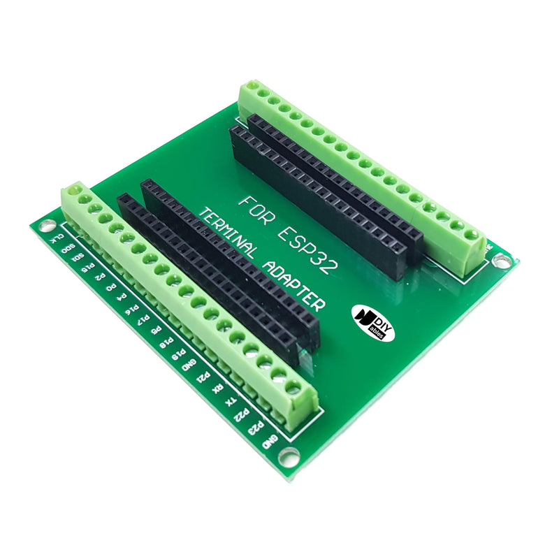 38-pin Screw Terminal Adapter for ESP32, 2 Pieces Black + Green (2pcs)