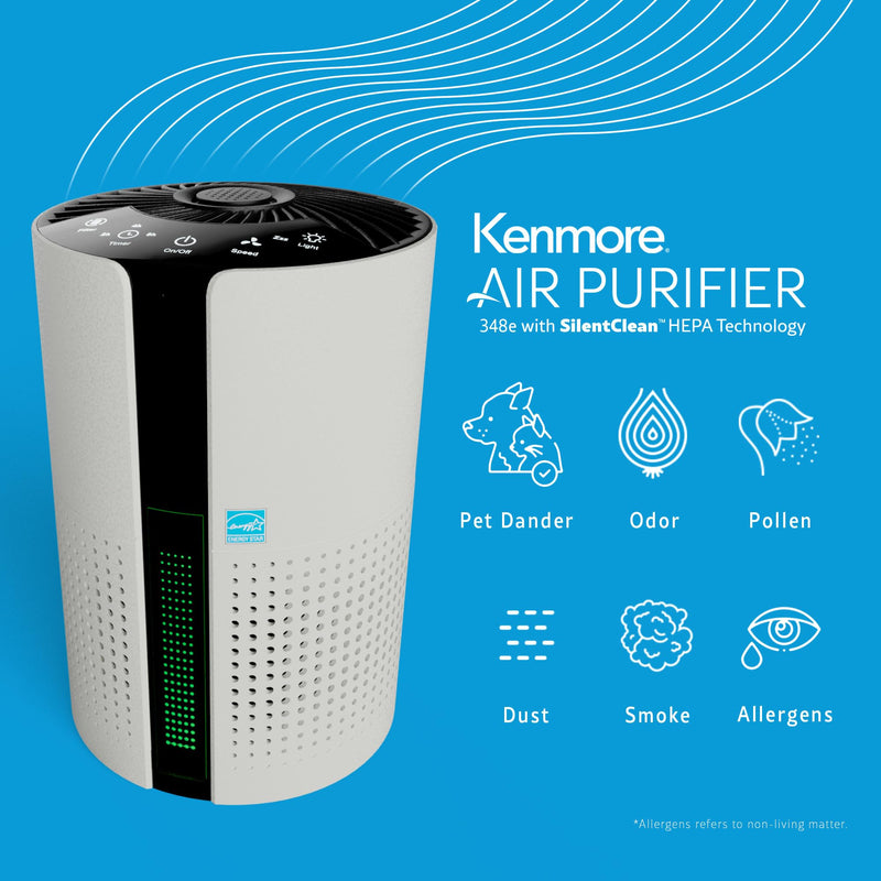 Kenmore KF69 348e Series Air Purifier Replacement True HEPA Filter for PM1010 (Pack of 2) 5.6" x 5.6" x 5.7" (Pack of 2)