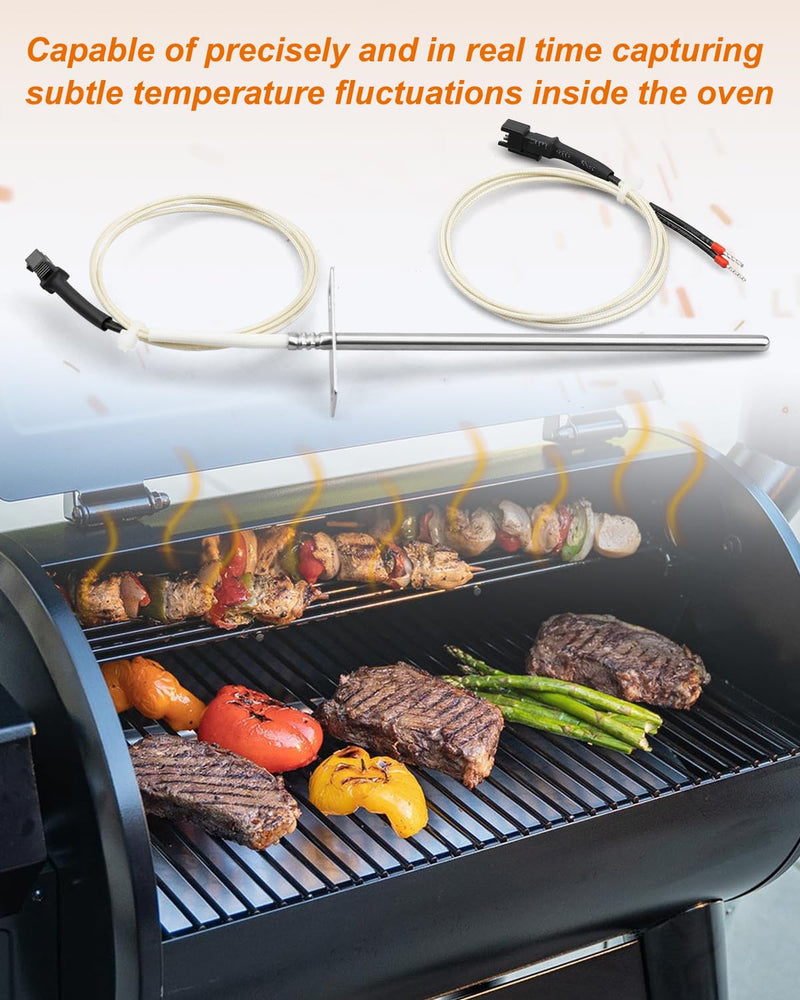 ZG-RTD-4 Temperature Probe Sensor Fit for Z-Grill 600 550A Series Pellet Grills, 5 1/8" ZG-RTD-4
