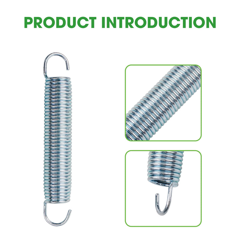 1715435SM Chrome Plated Extension Spring for Simpli-licity Mowers Customized. Extension - 1.00 Meets Specific Duty Conditions, #1666786 Chrome Plated for Durable wear Resistance 2 pcs.