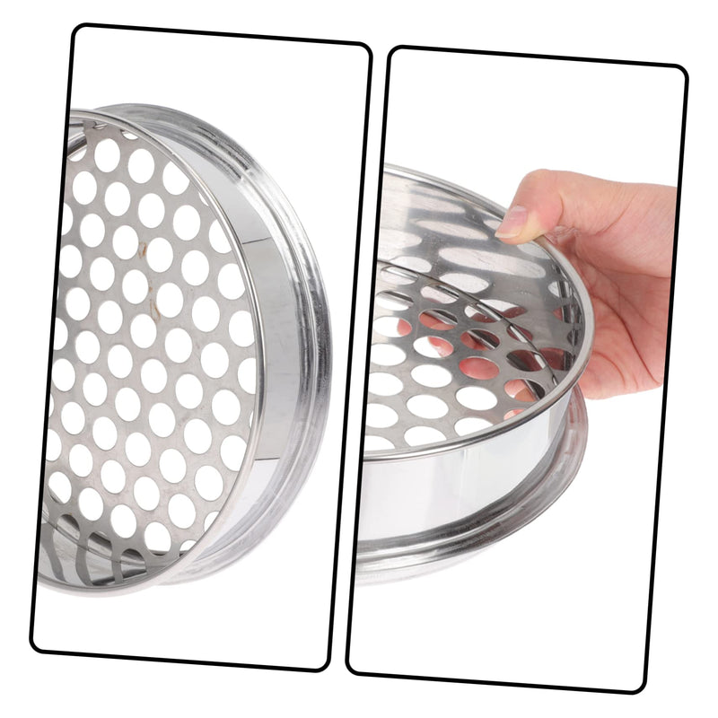 PRETYZOOM Round Hole Sieve 8.07 Inch Blueberry Grading Sifter Kitchen Bean Sifter Multi-Purpose Mesh Strainer for Home and Restaurant