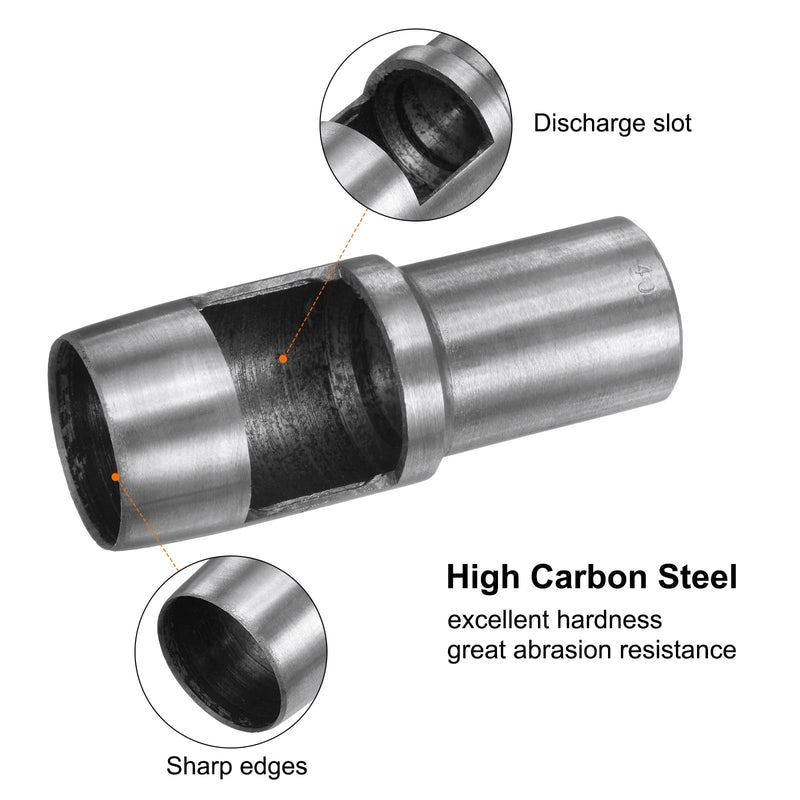 HARFINGTON Hollow Punch for Leather 40mm Round Hole Punch Tool for Belt Puncher Carbon Steel Single Punch for Watch Belts Cut Leather Craft Rubber Paper Fabric Plastic Soft Material